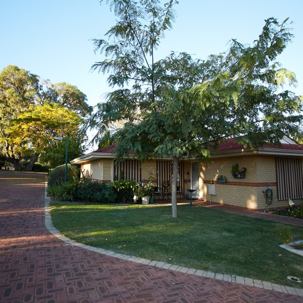 Front façade of a unit at Edgewater Mercy Villas