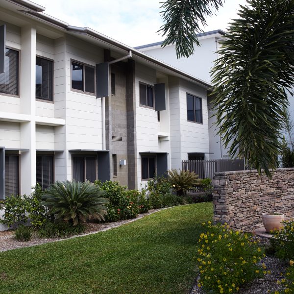 Rear of building at Coral Sea Gardens Retirement Village.