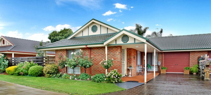 Front façade of unit 8 at Shepparton Independent Living Units